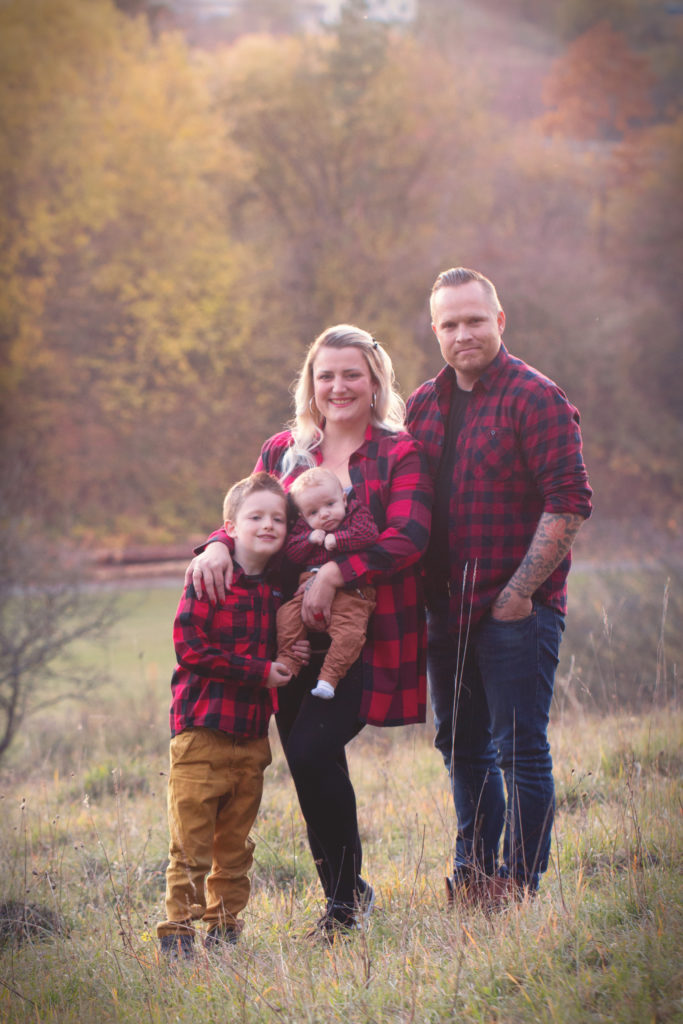 Familie wo das Leben beginnt und die Liebe niemals endet