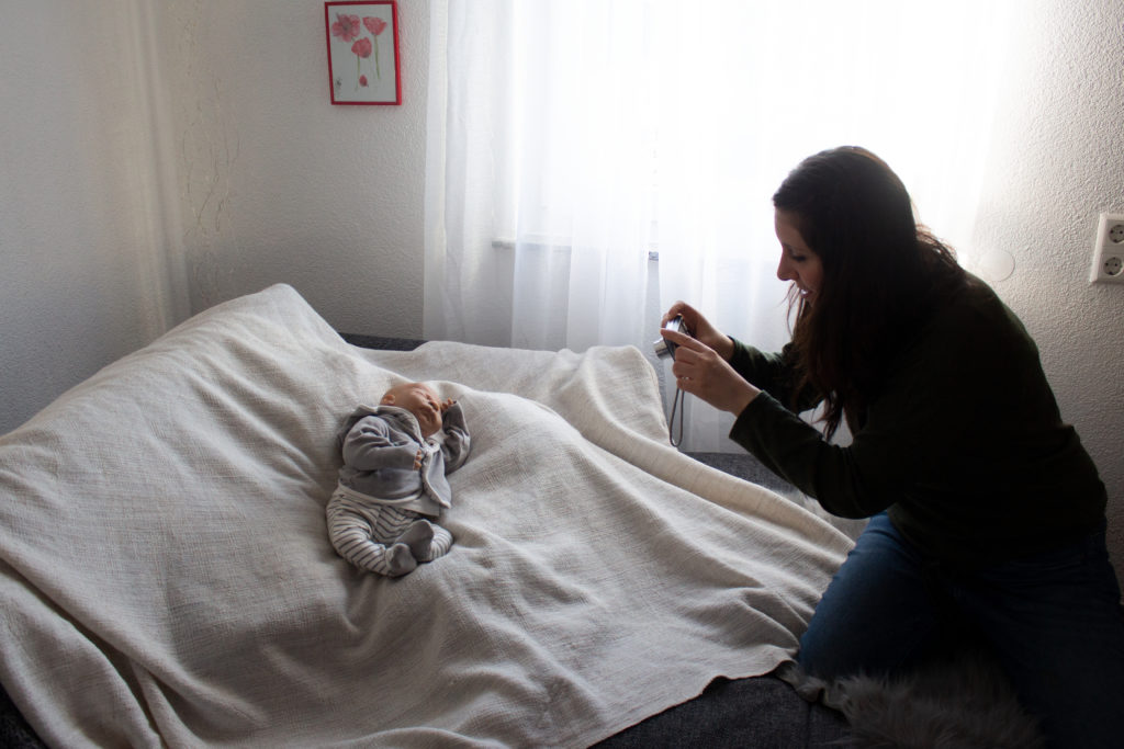 Schöne Newborn - Fotos mit dem Handy fotografieren